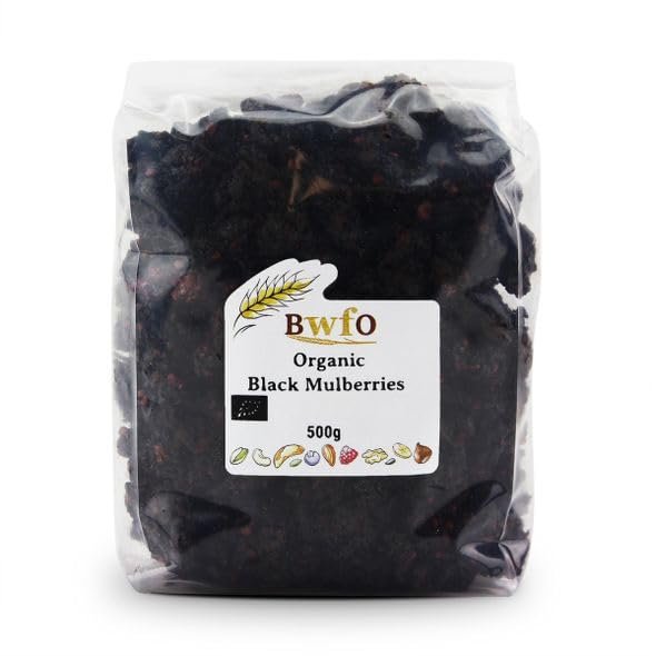 Buy Whole Foods Organic Black Mulberries (500g)