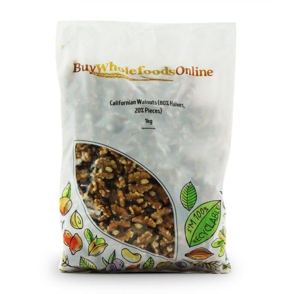 Buy Whole Foods Walnuts Californian (80% Halves, 20% Pieces) (1kg)