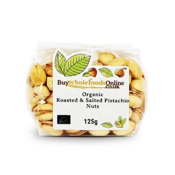 Buy Whole Foods Organic Pistachio Nuts, Roasted and Salted (125g)