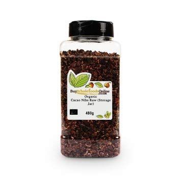Buy Whole Foods Organic Cacao Nibs Raw (Storage Jar) 480g