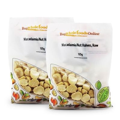 Buy Whole Foods Macadamia Nut Halves, Raw (250g)
