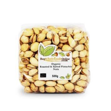 Buy Whole Foods Organic Pistachio Nuts, Roasted and Salted (500g)