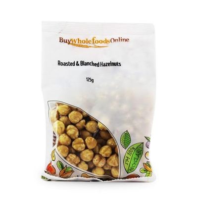 Buy Whole Foods Hazelnuts Whole, Roasted & Blanched (125g)