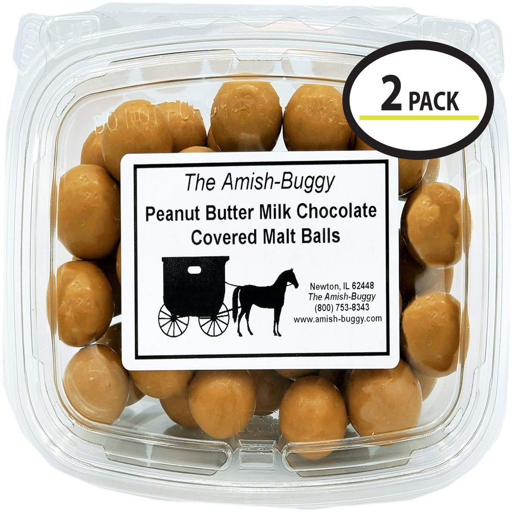 Premium Chocolate Candy (Peanut Buttery Malt Balls 12 oz. Tub (2 Count))