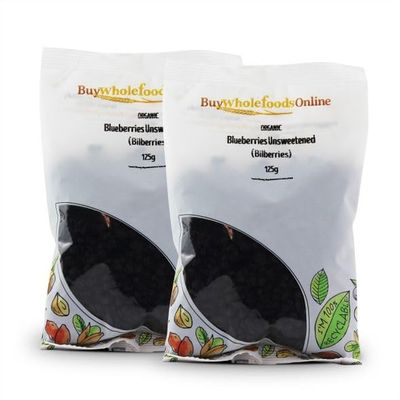 Buy Whole Foods Organic Blueberries Unsweetened (Bilberries) (250g)
