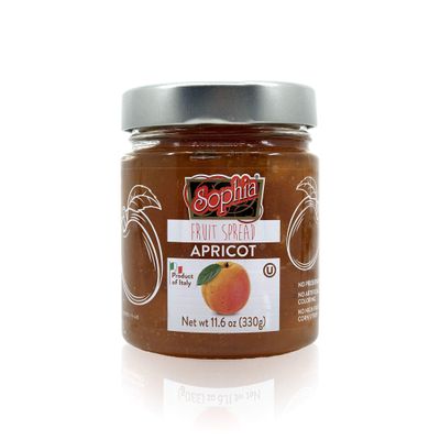 SOPHIA FRUIT SPREAD APRICOT PRESERVES 11.6oz (2-pack)