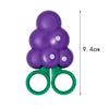 EXCEART Kids Safety Scissors Fruit Shape Purple Left Handed Made of Stainless Steel view 2