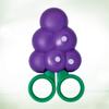 EXCEART Kids Safety Scissors Fruit Shape Purple Left Handed Made of Stainless Steel view 3