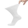 6 Pairs of Cotton Diabetic Neuropathy Crew Socks (10-13, Fits Mens shoe size 9-12, White) view 4