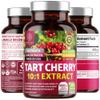 N1N Premium Tart Cherry Extract Capsules, 200 Veg Caps, 3000 mg, Powerful Antioxidant, Joint Health and Mobility, Non-GMO, Gluten Free, 200 Veggie Caps view 1