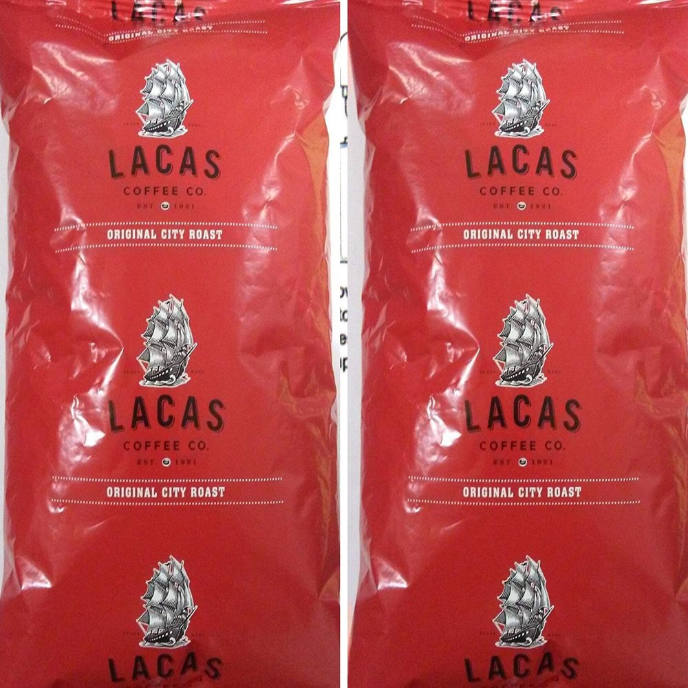 Lacas Original City Roast Ground Coffee - 16 Oz (2 Pack)
