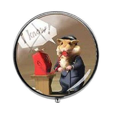 Beautiful Small Pet Hamster Mouse Charm Pill Box - Charm Pill Box - Glass Candy Box Art Photo Jewelry Birthday Festival Gift Beautiful Gift