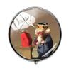 Beautiful Small Pet Hamster Mouse Charm Pill Box - Charm Pill Box - Glass Candy Box Art Photo Jewelry Birthday Festival Gift Beautiful Gift view 1
