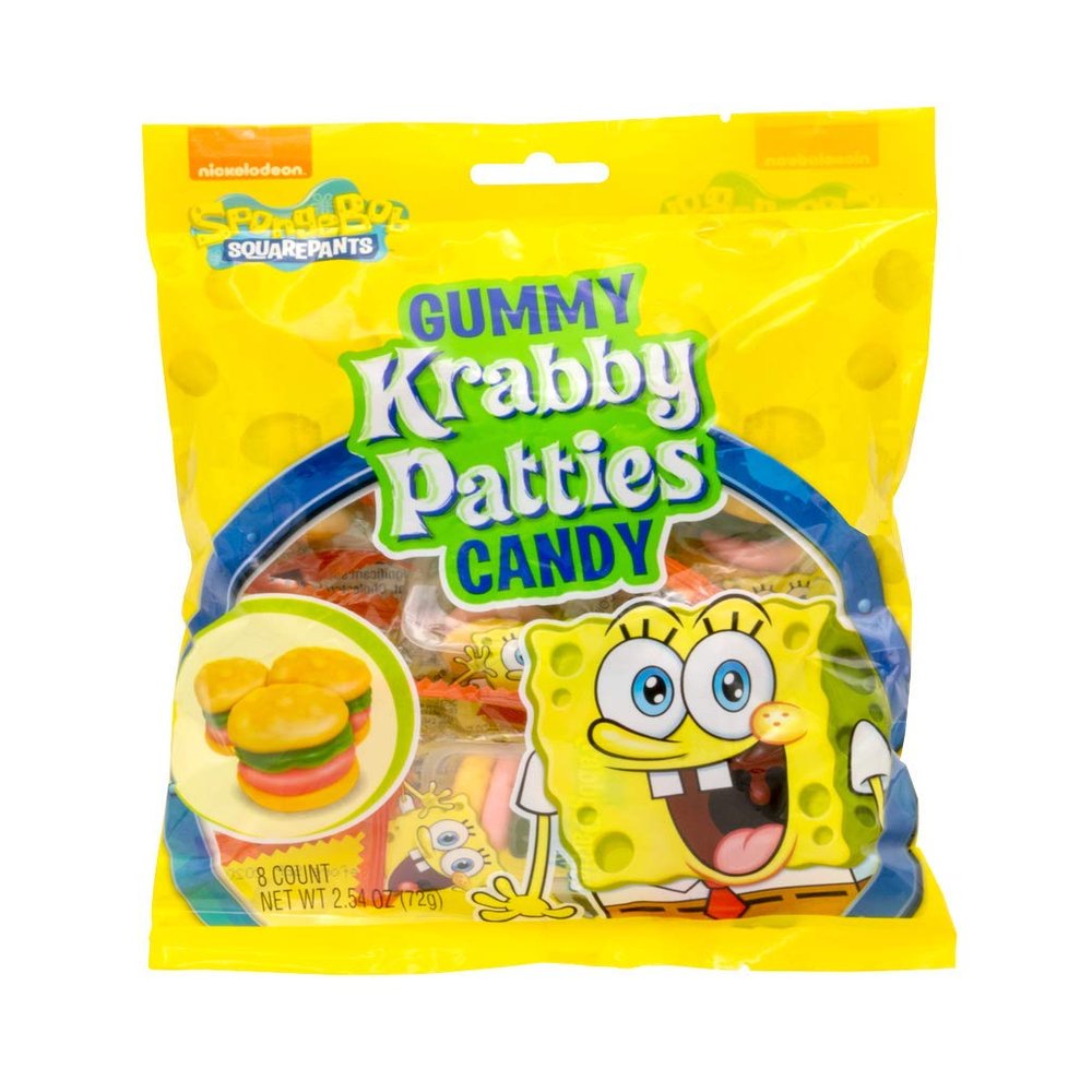 Nickelodeon Spongebob Squarepants Gummy Krabby Patties Candy, 2.54 Ounce
