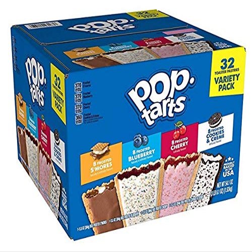 PopTarts Toaster Pastries Variety Pack 32 Pastries Net Wt 54.1 Ounce