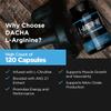 DACHA Premium L Arginine Pills 1920 MG - 120 VCAPS AAKG Nitric Oxide Precursor, L-Citrulline HCL, Beta Alanine, Essential Amino Acids for Energy, Muscle Growth, Heart Health, Vascularity & Stamina view 3