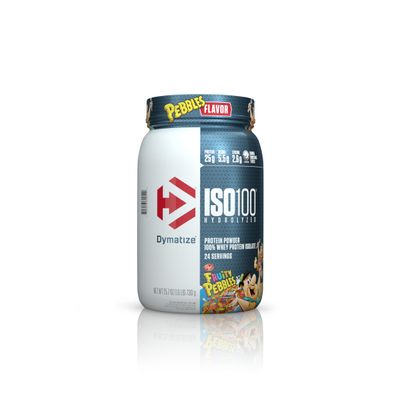 Dymatize ISO100 Hydrolyzed 100 Whey Protein Isolate Fruity Pebbles (1.6 Lbs. / 24 Servings)