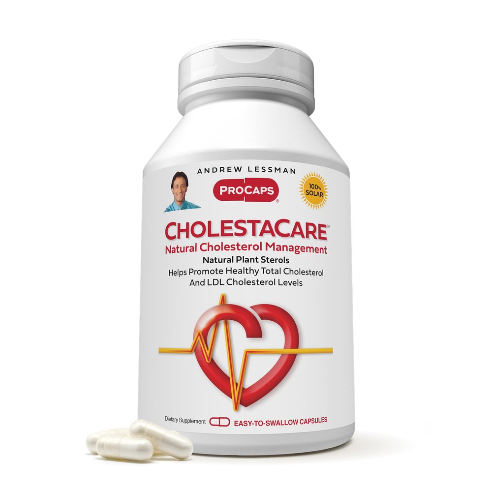 ANDREW LESSMAN CholestaCare 1000 Capsules - Unique Natural Phytosterol Blend. No Additives. Easy to Swallow Capsules