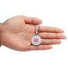 BAIYI HOPE Medical Alert ID Necklace for Women Free Engraving Heart-Shaped Emergency ID Dog Tag Pendants & Snake Chain 20in view 4