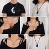 Supcare Dog Tag Chain Necklace Customized Mens Necklace Medical Alert Necklace Men Stainless Steel Necklace Black view 2