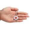 BAIYI HOPE Medical Alert ID Necklace for Women Custom Heart-Shaped Stainless Steel Dog Tag Personalized Medical Identification Pendants with 20" Snake Chain view 4