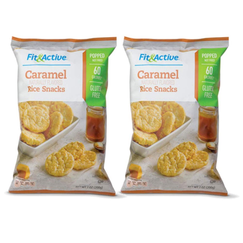 Fit & Active Gluten-Free Popped Caramel Rice Snacks - 2 Bags (7 oz.)