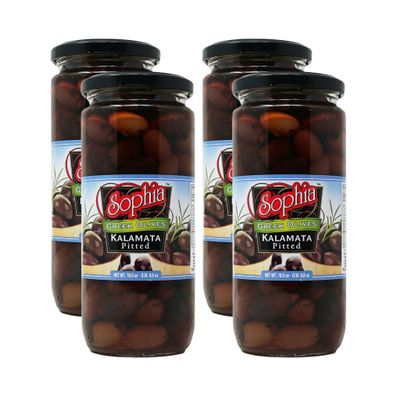 Sophia Olives - Greek Kalamata Pitted 16oz (4-pack)
