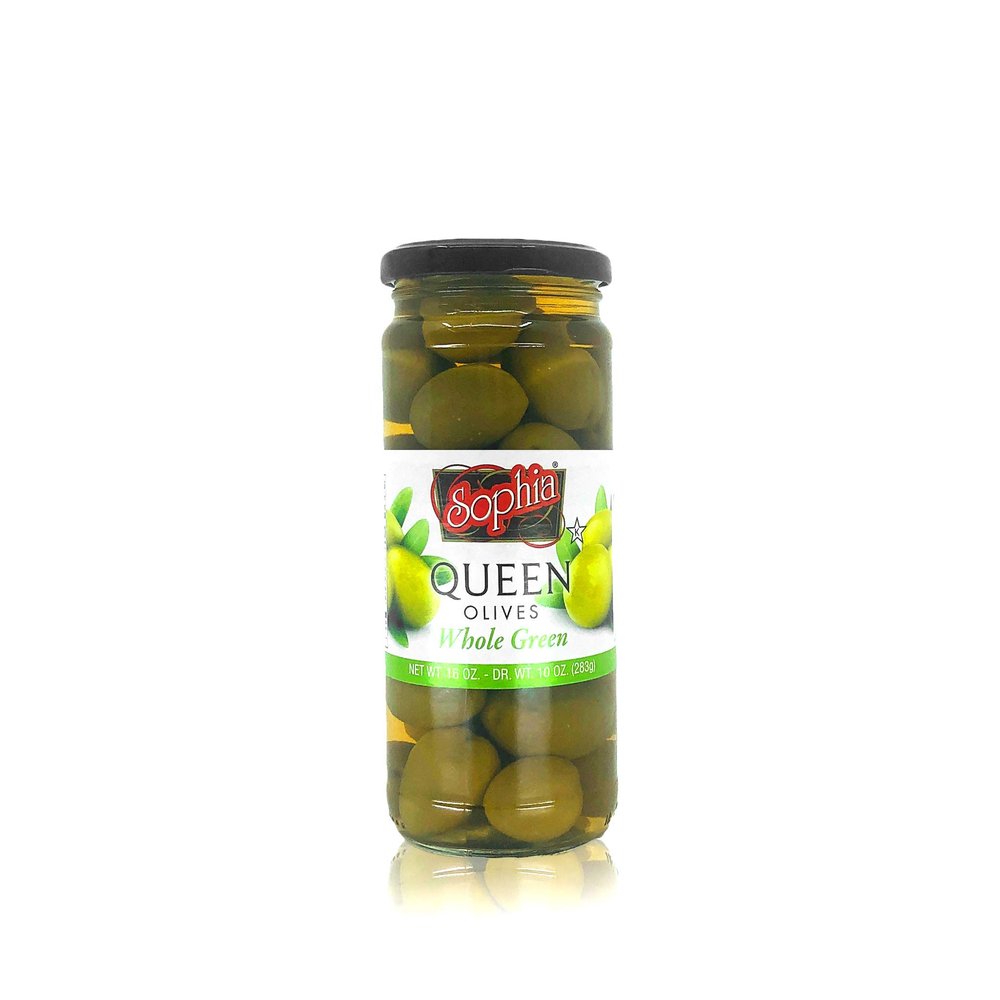 Sophia Olives - Spanish Green Whole 16oz (4-pack)