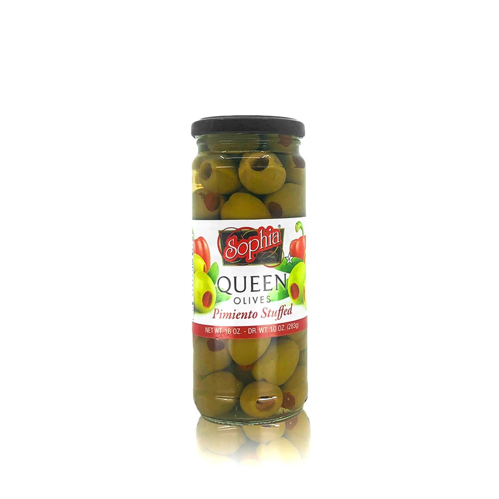 Sophia Olives - Spanish Green Queen Stuffed 16oz (2-pack)