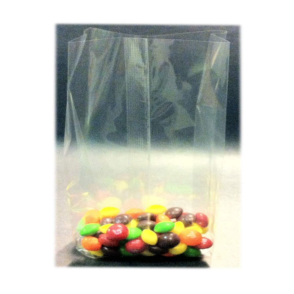 1500 Pcs 3x2x8 Clear Side Gusseted Cello Cellophane Bags Good for Candy Cookie Bakery (by UNIQUEPACKING)