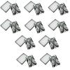 100 Pc 5-3/8" x 3-7/8" x 1" Gift Boxes Jewelry Zebra Animal Print Cotton Filled view 1