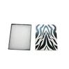 100 Pc 5-3/8" x 3-7/8" x 1" Gift Boxes Jewelry Zebra Animal Print Cotton Filled view 3