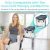 Vive Cold Therapy Machine Replacement Pad - Flexible Ergonomic Reusable Padding for Ice Cold Therapy - Universal Shoulder, Ankle, Hip and Knee Adjustable Device Accessory for Swelling (Pads Only) view 2