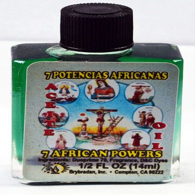 1 PIECE BRYBRADAN 7 AFRICAN POWERS SPIRITUAL OIL 7 POTENCIAS AFRICANAS ACEITE ESPIRITUAL -1/2 FL OZ 14.7ML