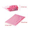 Tim&Lin Red Stripe Clear Cello Candy Favor Bags,Cellophane Cookie Treat Plastic Bags,With Gold Twist Ties, Pack of 50 view 2