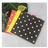 Yellow Red Black Polka Dot Paper Napkins 60count, Decorative Dinner Luncheon Napkins for Party Events, folded 6.5 x 6.5, unfolded 13 x 13 view 1