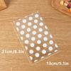 Tim&Lin White Polka Dot Clear Cello Candy Favor Bags,Cellophane Cookie Treat Plastic Bags,With Gold Twist Ties, Pack of 50 view 3