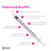 EasyTouch U-100 Insulin Syringe with Needle, 31G 0.5cc 5/16-Inch (8mm), Box of 100 view 3