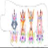Nasogastric or Oxygen Tube precut Adhesive Tape Woodland Watercolor Theme x 10 Pack. (Left Side) view 2