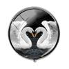 Beautiful Animal Swan Lovers Pill Box - Charm Pill Box - Glass Candy Box Art Photo Jewelry Birthday Festival Gift Beautiful Gift view 1