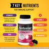 Airborne 1000mg Vitamin C Chewable Tablets With Zinc, Immune Support Supplement With Powerful Antioxidants Vitamins A C & E - 32 Chewable Tablets, Very Berry Flavor view 3
