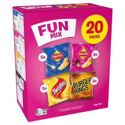 20pk Smiths Fun Mix 375g