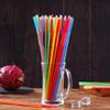 100 Pcs Colorful Plastic Long Flexible Straws.(0.23''diameter and 10.2"long) view 4