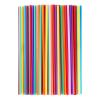 100 Pcs Colorful Plastic Long Disposable Drinking Straws. (0.23''diameter and 10.2"long) view 1