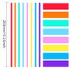 100 Pcs Colorful Plastic Long Disposable Drinking Straws. (0.23''diameter and 10.2"long) view 2