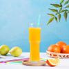 100 Pcs Colorful Plastic Long Disposable Drinking Straws. (0.23''diameter and 10.2"long) view 4