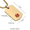 BBX JEWELRY 28 inches Medical Alarm Necklace Men's Medical Alert Necklace ID Dog Tags Free Engraving view 2