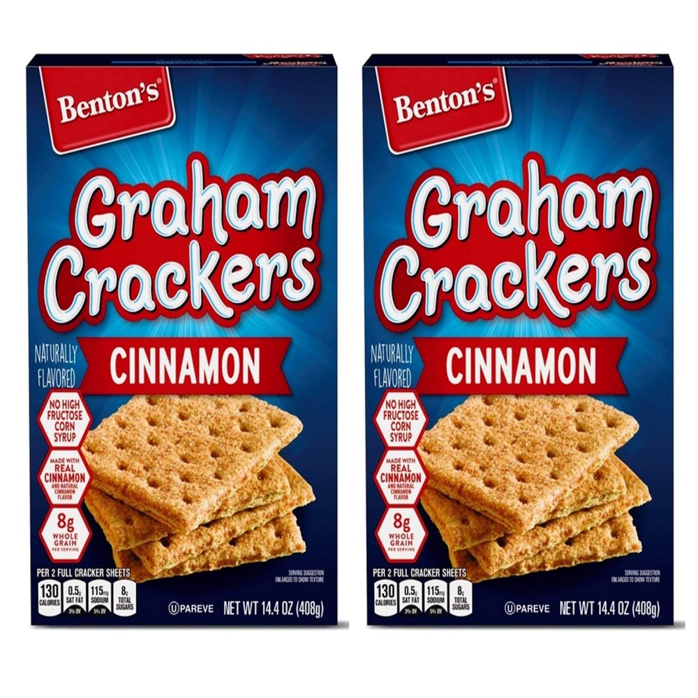 Benton's Naturally Flavored Cinnamon Graham Crackers - 2 Boxes (14.4 oz)