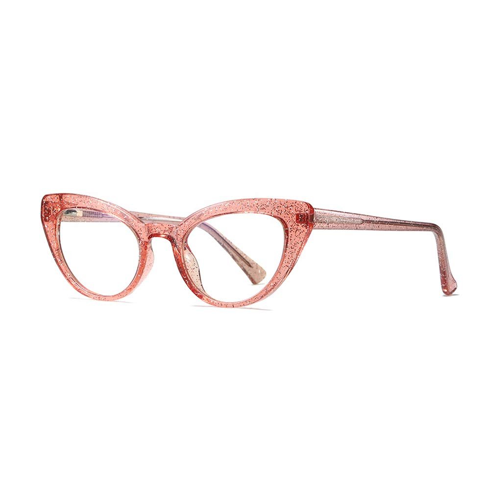 Fantiace Women Blue Light Blocking Glasses Frame Cat Eyes Anti Blue Ray Computer Game Glasses Men Eyeglass (C6)