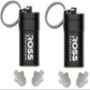 Ross Percussion High Fidelity Drummer Ear Plugs with 19 dB Noise Reduction - Includes Case and Keychain, Soft Silicone for Comfort (2 Pair) view 1
